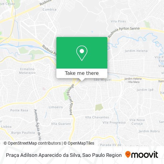 Mapa Praça Adilson Aparecido da Silva