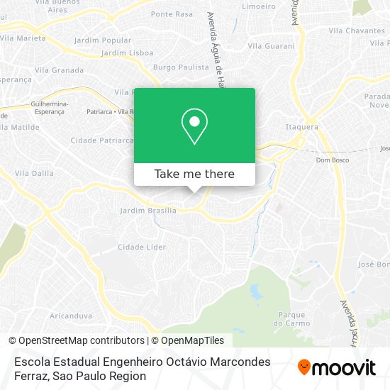 Mapa Escola Estadual Engenheiro Octávio Marcondes Ferraz