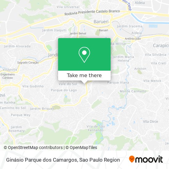 Ginásio Parque dos Camargos map