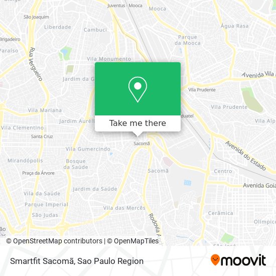 Smartfit Sacomã map