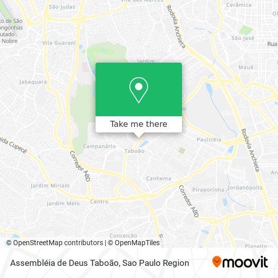 Assembléia de Deus Taboão map