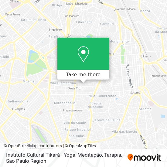 Instituto Cultural Tikará - Yoga, Meditação, Tarapia map