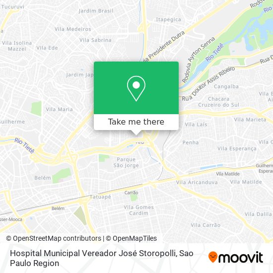 Hospital Municipal Vereador José Storopolli map