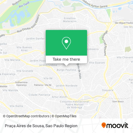 Mapa Praça Aires de Sousa