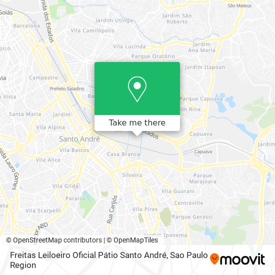 Freitas Leiloeiro Oficial Pátio Santo André map