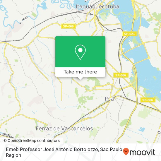 Emeb Professor José Antônio Bortolozzo map