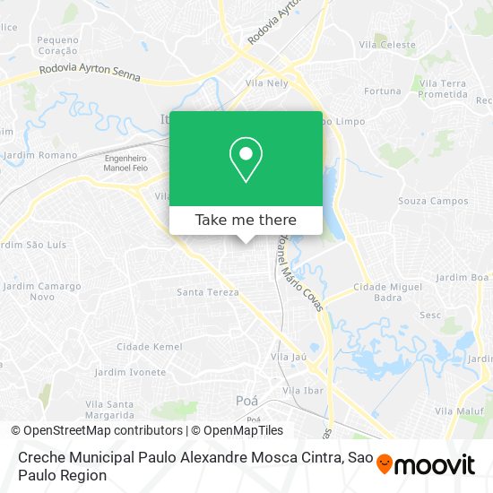 Creche Municipal Paulo Alexandre Mosca Cintra map