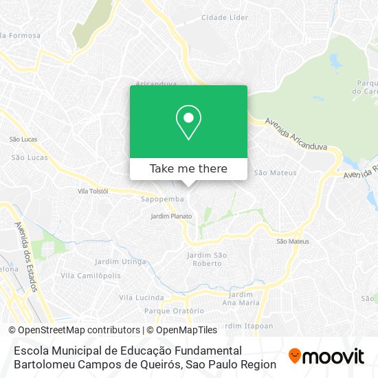 Escola Municipal de Educação Fundamental Bartolomeu Campos de Queirós map