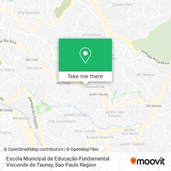 Escola Municipal de Educação Fundamental Visconde de Taunay map