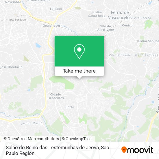 Salão do Reino das Testemunhas de Jeová map