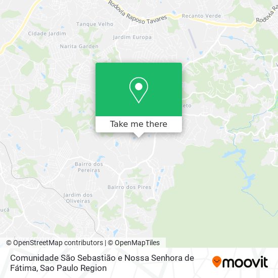 Comunidade São Sebastião e Nossa Senhora de Fátima map