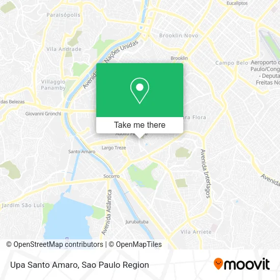 Upa Santo Amaro map