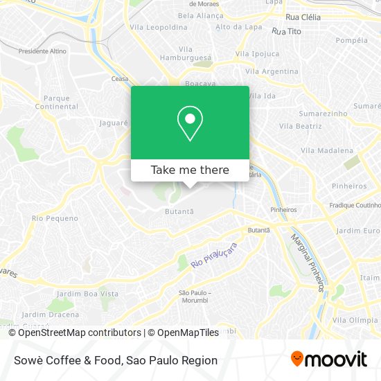 Sowè Coffee & Food map