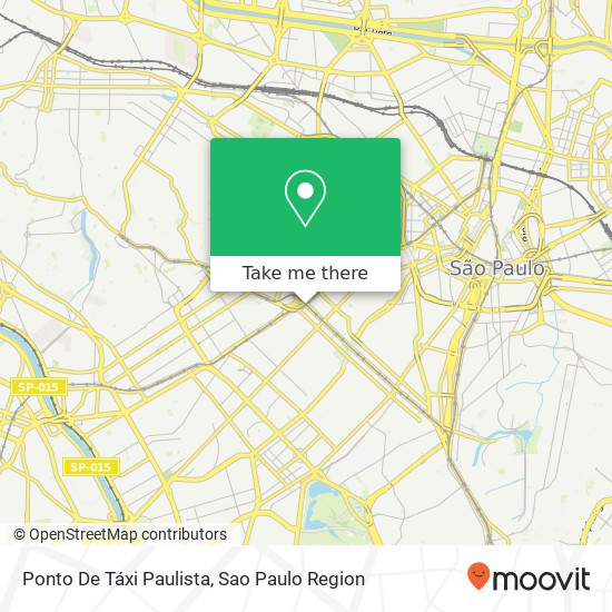 Mapa Ponto De Táxi Paulista