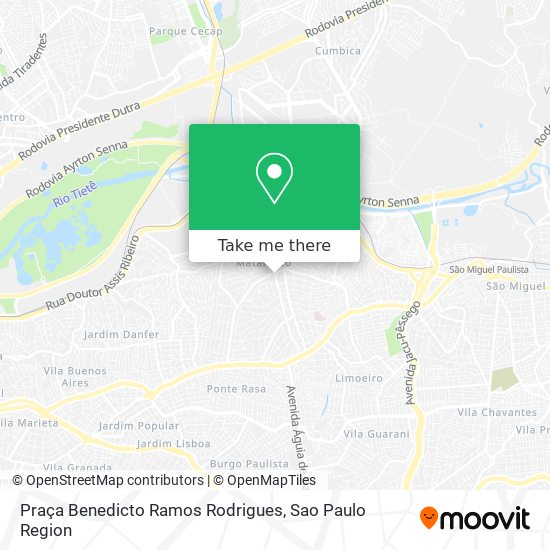 Mapa Praça Benedicto Ramos Rodrigues