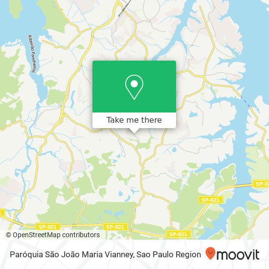 Mapa Paróquia São João Maria Vianney