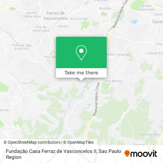 Mapa Fundação Casa Ferraz de Vasconcelos II