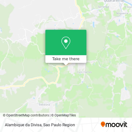 Alambique da Divisa map