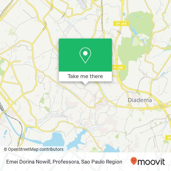 Mapa Emei Dorina Nowill, Professora