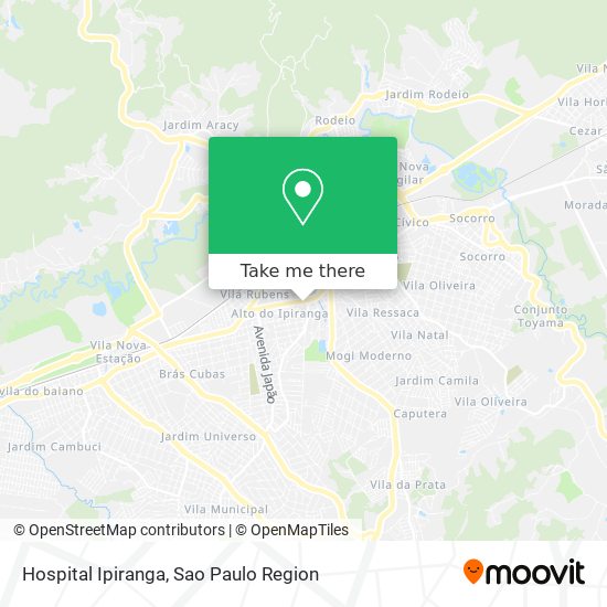 Hospital Ipiranga map