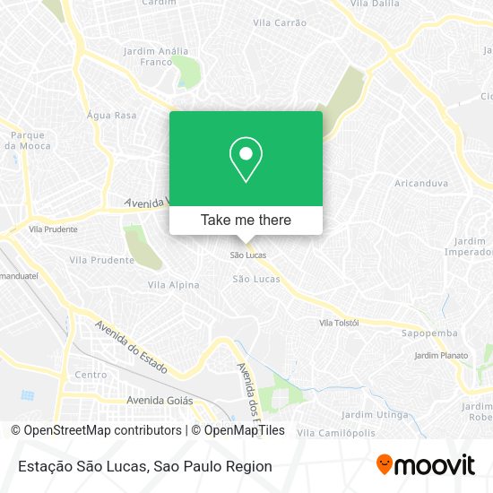 Estação São Lucas map