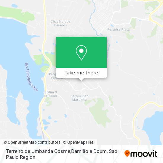 Terreiro de Umbanda Cosme,Damião e Doum map
