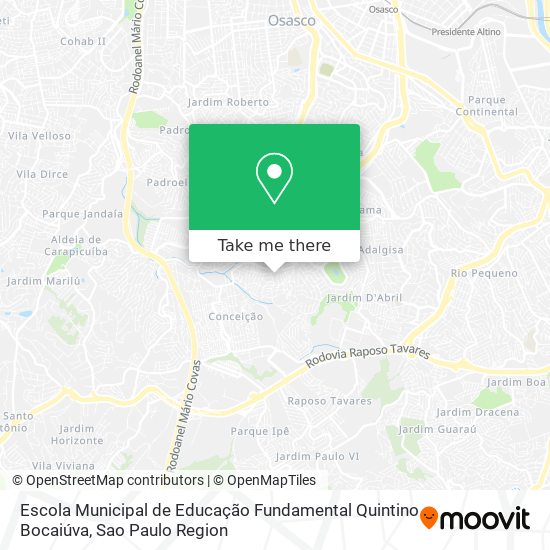 Escola Municipal de Educação Fundamental Quintino Bocaiúva map