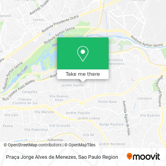 Mapa Praça Jorge Alves de Menezes