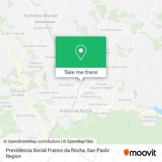 Previdência Social Franco da Rocha map