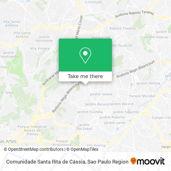 Comunidade Santa Rita de Cássia map