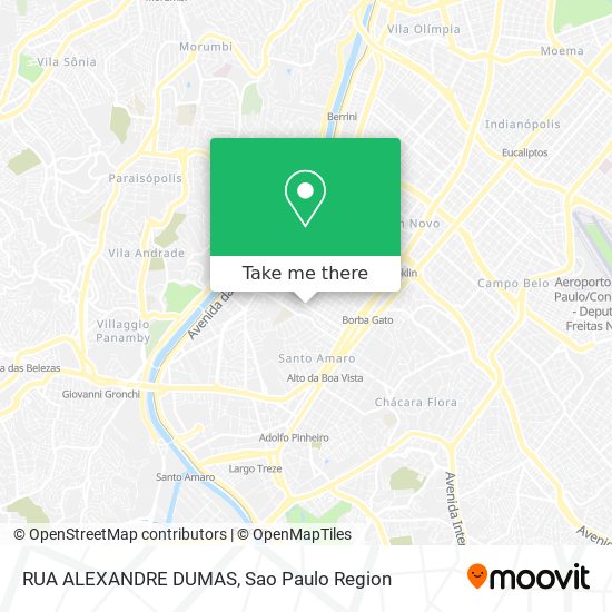 RUA ALEXANDRE DUMAS map