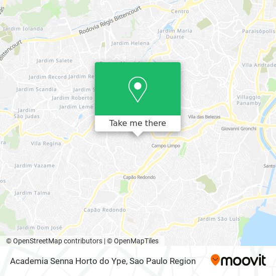 Academia Senna Horto do Ype map