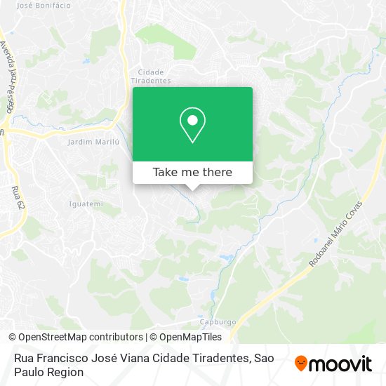 Rua Francisco José Viana   Cidade Tiradentes map