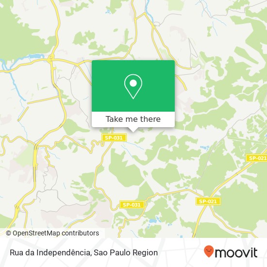 Rua da Independência map