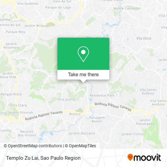 Templo Zu Lai map