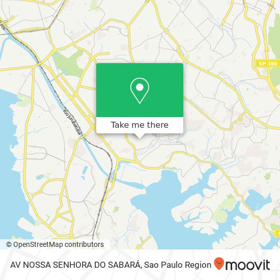 AV NOSSA SENHORA DO SABARÁ map
