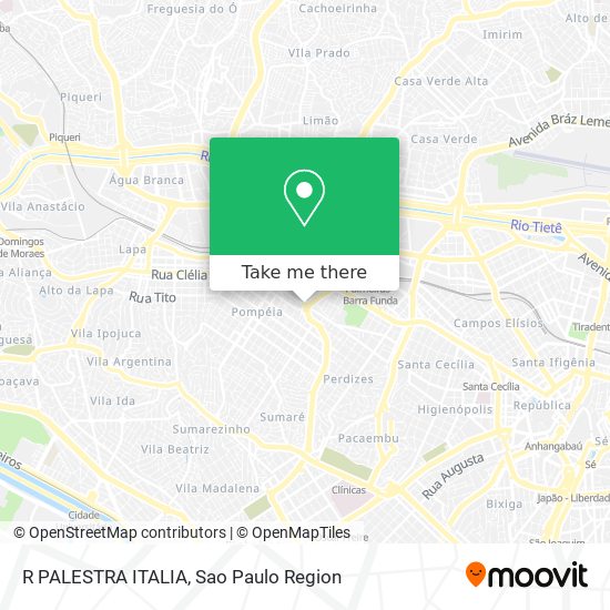 R PALESTRA ITALIA map