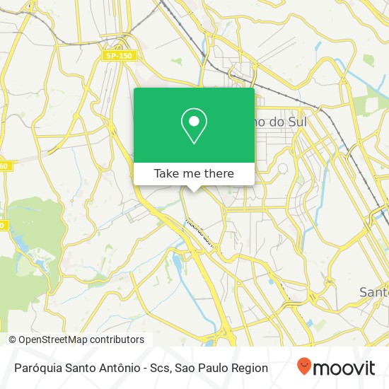 Mapa Paróquia Santo Antônio - Scs