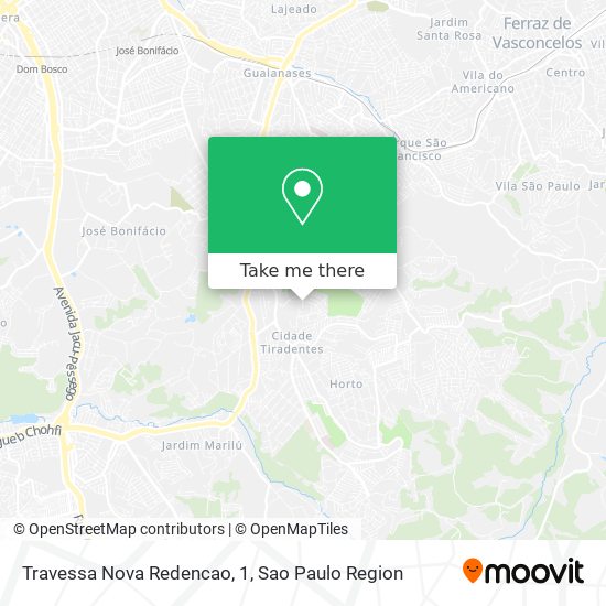 Travessa Nova Redencao, 1 map