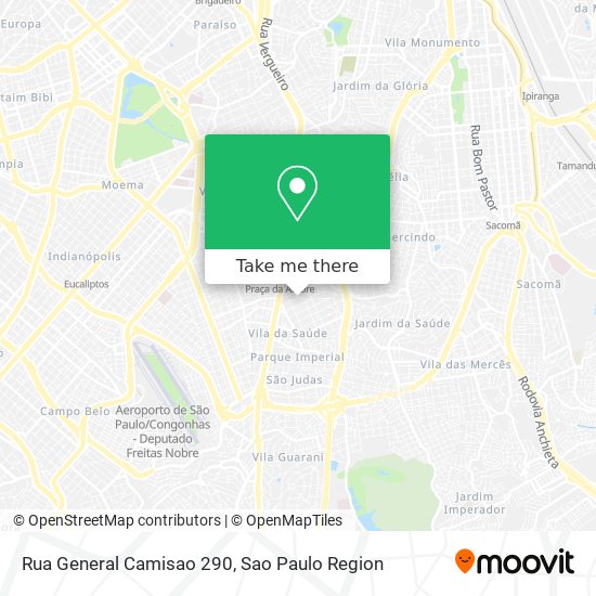 Mapa Rua General Camisao 290