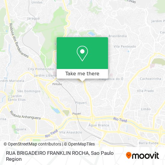 RUA BRIGADEIRO FRANKLIN ROCHA map