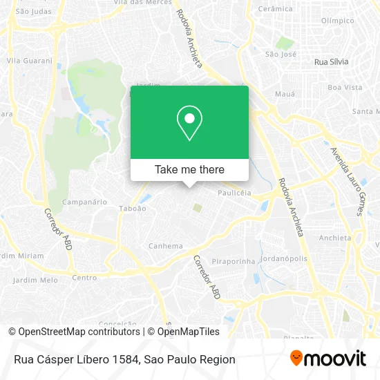 Rua Cásper Líbero 1584 map