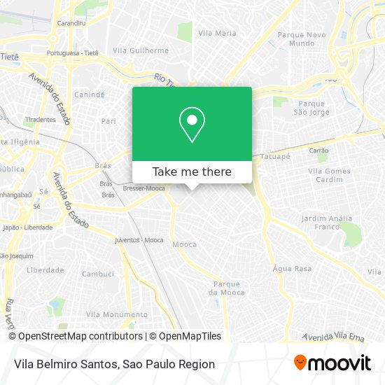 Vila Belmiro Santos map