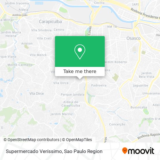 Supermercado Veríssimo map
