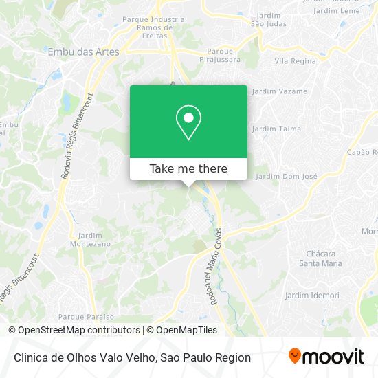 Clinica de Olhos Valo Velho map