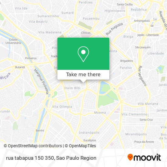 Mapa rua tabapua 150 350