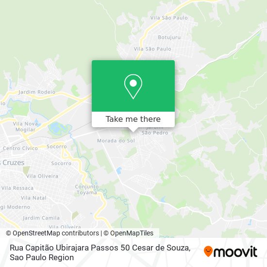 Rua Capitão Ubirajara Passos  50 Cesar de Souza map