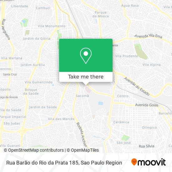 Mapa Rua Barão do Rio da Prata  185