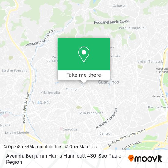 Mapa Avenida Benjamin Harris Hunnicutt 430