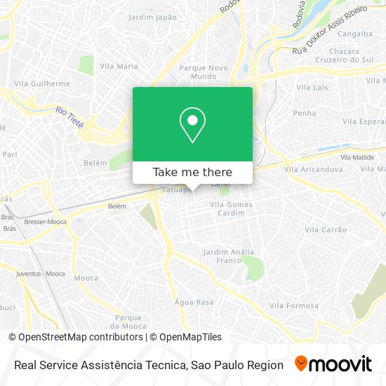 Real Service Assistência Tecnica map